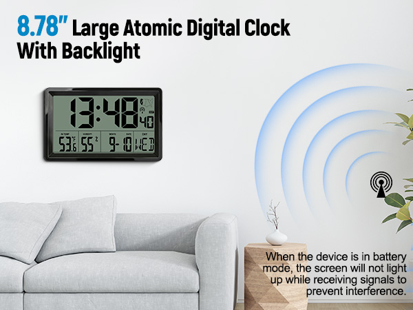 Large Digital Wall Clock