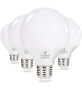 Hansang G25 LED Globe Light Bulbs,60W Equivalent 5000K Daylight White Eye-friendly Decorative Van...