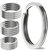 GABOX 12 Pcs Medical-Grade 316L Stainless Steel Key Rings, Ideal for Marine Enthusiasts Pet Acces...