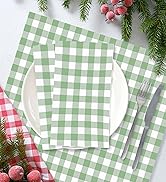 sage green gingham dinner napkins bathroom napkins guest disposable sage green buffalo plaid napkin