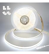 GXILEE COB LED Strip Lights 24V CRI 93+16.4ft Flexible & Cuttable Bright White Led Light Strip fo...