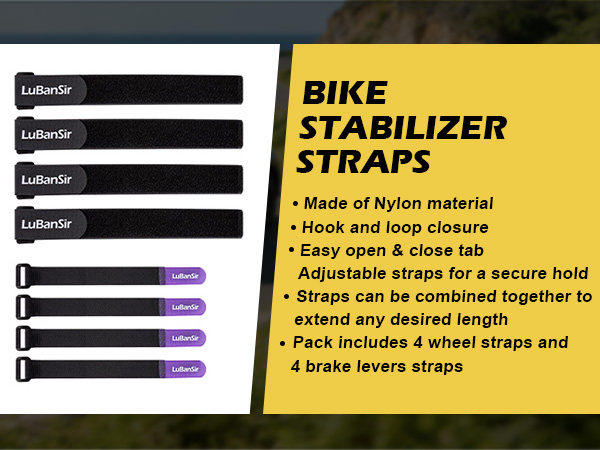 Adjustable Bike Stabilizer Straps