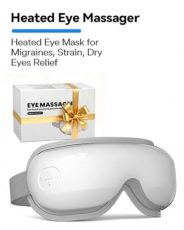 Eye Massager for Migraine Relief, Reduce Strain & Dry Eyes, Improve Sleep, Meditation Device