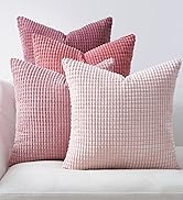 Topfinel Aesthetic Pink Room Decor Throw Pillows Covers for Couch Living Room Bedroom, Coquette R...