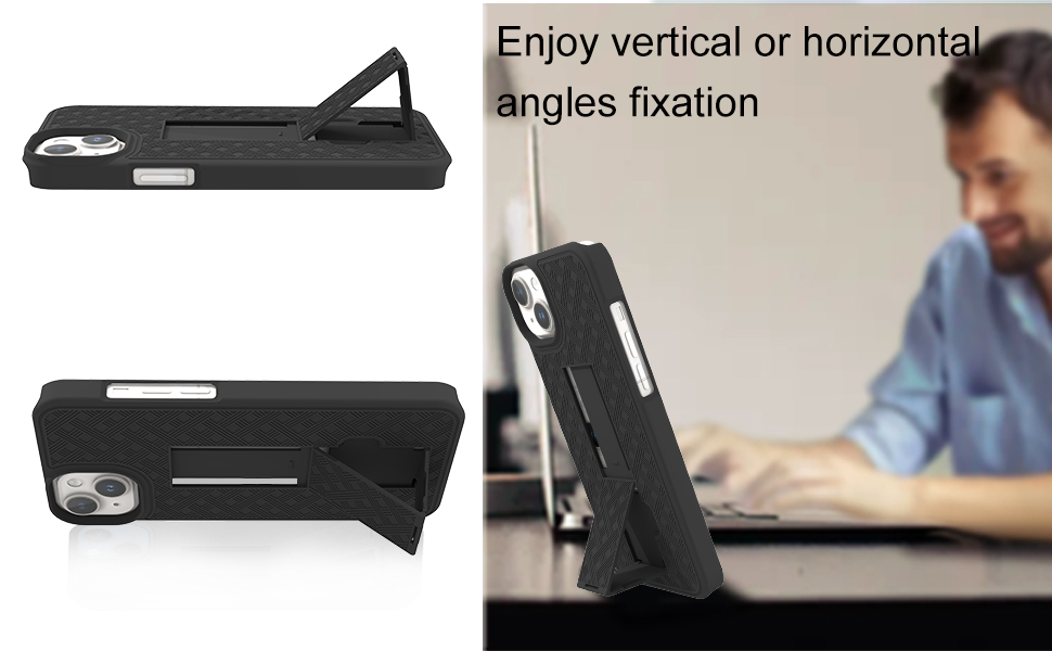 Ailiber Compatible for iPhone 14 Case, iPhone 13 Phone Case Holster with Screen Protector