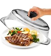 Tall Glass Microwave Splatter Cover for Food - Cookware & Bakeware Serving Dish Cover, Plate Spla...