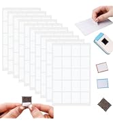 BAOFALI 10 Sheets Double-Sided Adhesive Stickers for Stamp Punch Stickers | Rectangle 0.9x0.7inch...