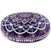 Hihealer Meditation Cushion, Large Velvet Floor Pillow for Yoga, Meditation & Mindfulness, Suppor...