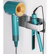 Hair Dryer Holder Wall Mounted, Stainless Steel Blow Dryer Holder for Bathroom, Hair Dryer and St...