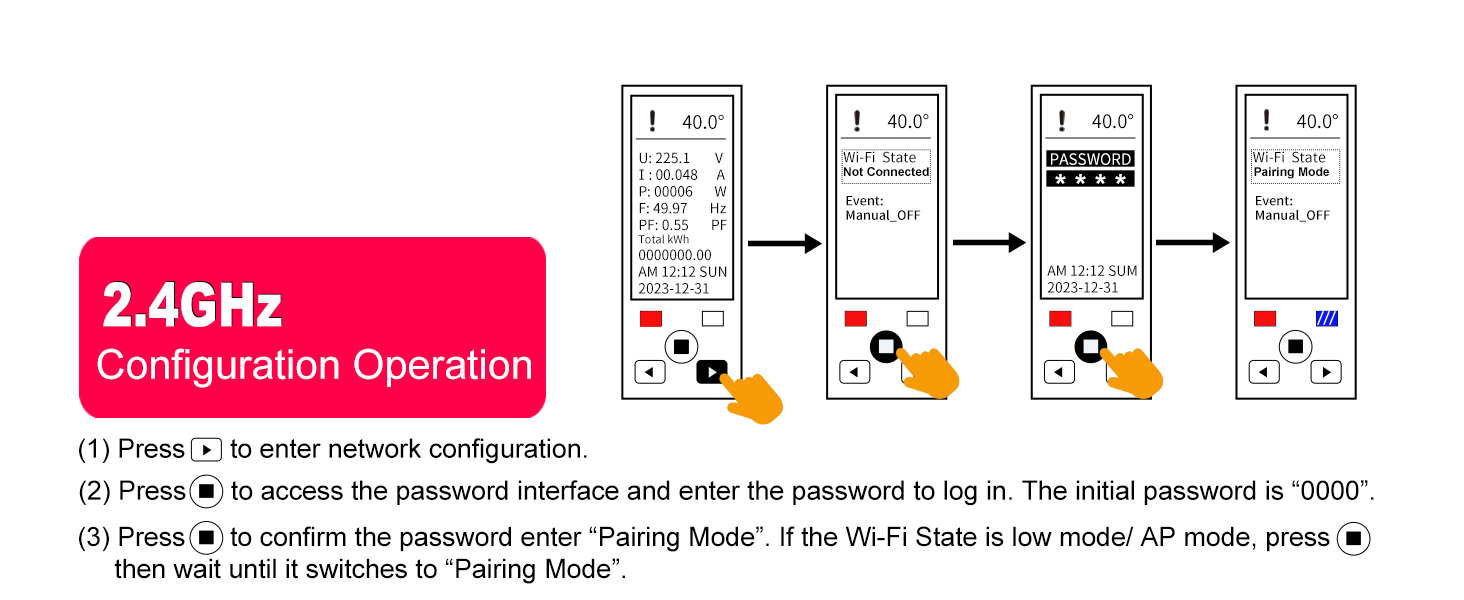 2.4Ghz configuation operation