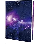 CRASPIRE Stretchable Book Cover Protector Galaxies Star Cloud Washable Reusable Jumbo Fabric Clot...