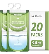 Moisture Absorbers 20 Pack Fresh Fragrance, Hanging Closet Dehumidifier Bags, Eliminates Odors Hu...