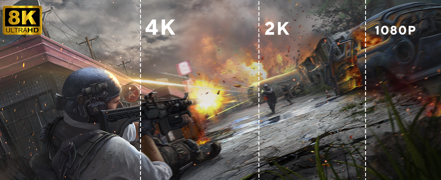 XAOSUN 8K@60Hz USB C to DisplayPort 1.4 Adapter
