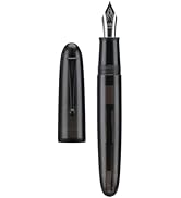 Jinhao 9019 DaDao Series Fountain Pen, Size 8 Fine Nib with Large Ink Converter, Transparent Blac...