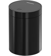Mini Trash Can for Desk with Pop Up Lid,1.5L Metal Tiny Trash Can for Desk, 0.4 Gal Stainless Ste...