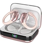 sajawass Wireless Earbuds Bluetooth 5.4 Headphones, IPX7 Waterproof Earphones, Over-Ear Earphones...