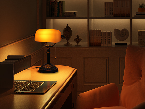 TORCHSTAR Bankers Desk Lamp