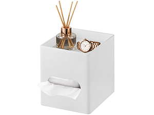 Square Leather Tissue Box Cover