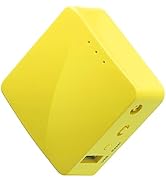 GL.iNet GL-MT300N-V2 (Mango) Portable Mini Travel Wireless Pocket VPN WiFi Router - 2X Ethernet P...