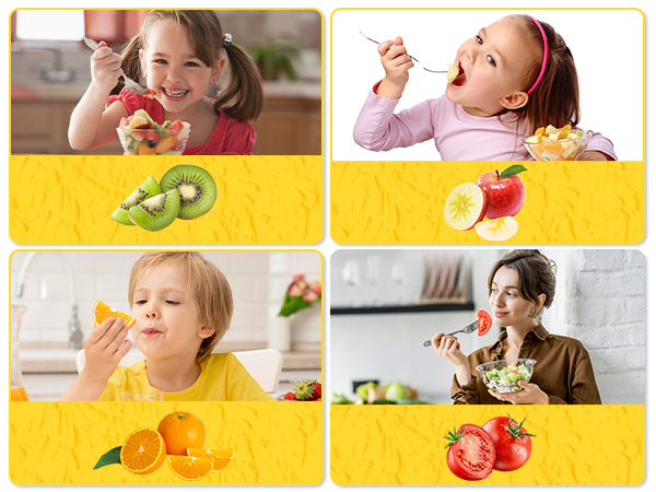 Fruit Cutter Slicer, 4 in 1 Apple Slicer with Vegetable Peeler & Cleaning Brush Mango Cutter
