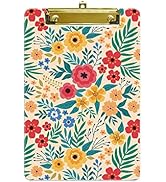 Hongri Small Plastic Clipboard, Fashion Design A5 Size Memo Clipboards for Students, Kid, Women, ...
