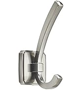 TUNNY 5 Pack Square Base Wall Hanging Coat Hook - Shiny Nickel Brushed Coat Hook Towel Robe Hook,...