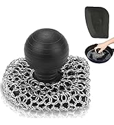 Cast Iron Scrubber - Cast Iron Cleaner - Dish Scrub Brush - 316 Chainmail Scrubber for Cast Iron ...