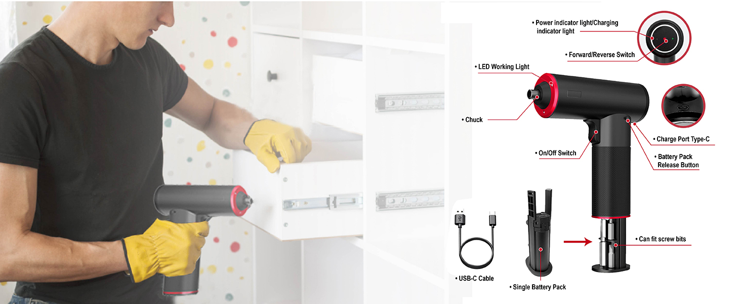 4V Cordless Screwdriver