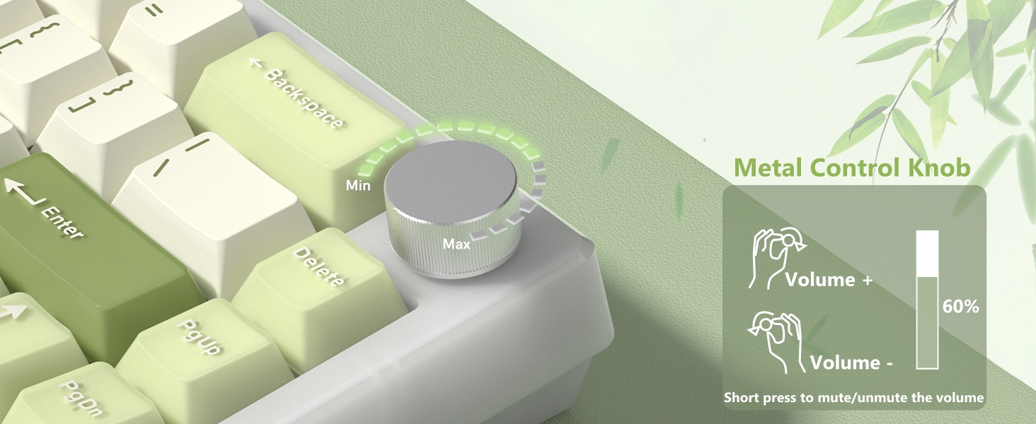 60% Gaming Keyboard Pink, QMK/VIA Creamy Mechanical Keyboard