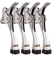 Gotega Door Stopper, 4 Packs Kickdown Door Stop with One Touch Adjustable Height and Rubber Tip 4...