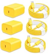 AISNI USBC Charger Block for iPhone 17/16/15 Charger Fast Charging 3 Pack | 20W Type C Charger wi...