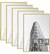 Fun Memories 16x20 Poster Frame 5 Pack - Scratch Proof Picture Frame for Photos, Posters, Art Pri...
