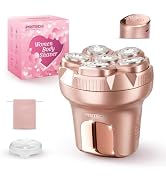 PRITECH Electric Razors for Women Legs, Electric Shaver for Women | 6D Easy-Clean Travel Body Sha...