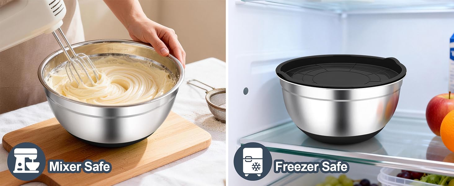 easy to release food for effortless cleaning and the bowls are dishwasher safe