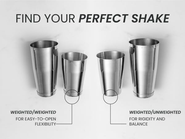 weighted/weighted for rigidity, weight, and balance weighted/unweighted for easy-to-open