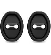 Dogary 2 PCS Car Door Lock Protective Cover, Door Strike Silicone Cover Sound Dampening Pad, Rust...