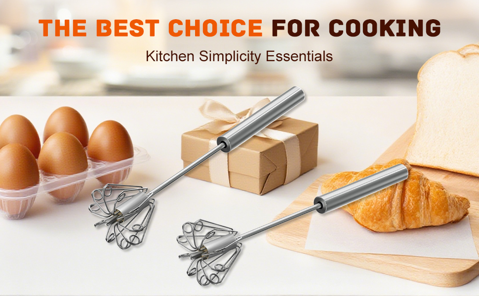 Stainless Steel Semi-Automatic Whisk