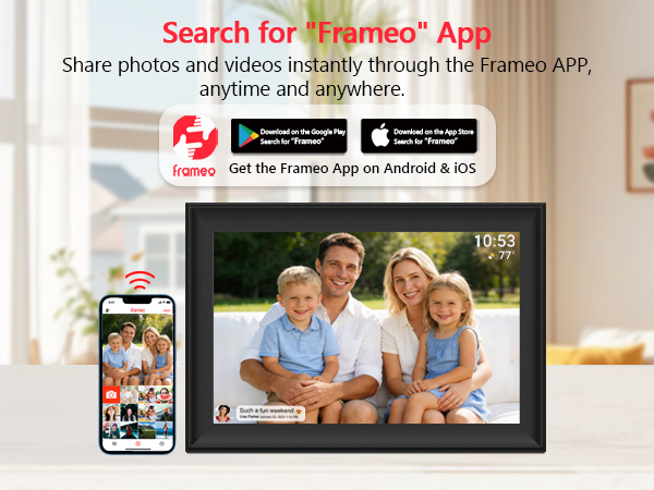 frameo digital photo frameo,digital picture frame