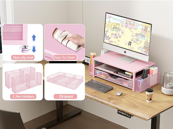 monitor stand for desk organizers and accessories computer stand riser office organization desktop