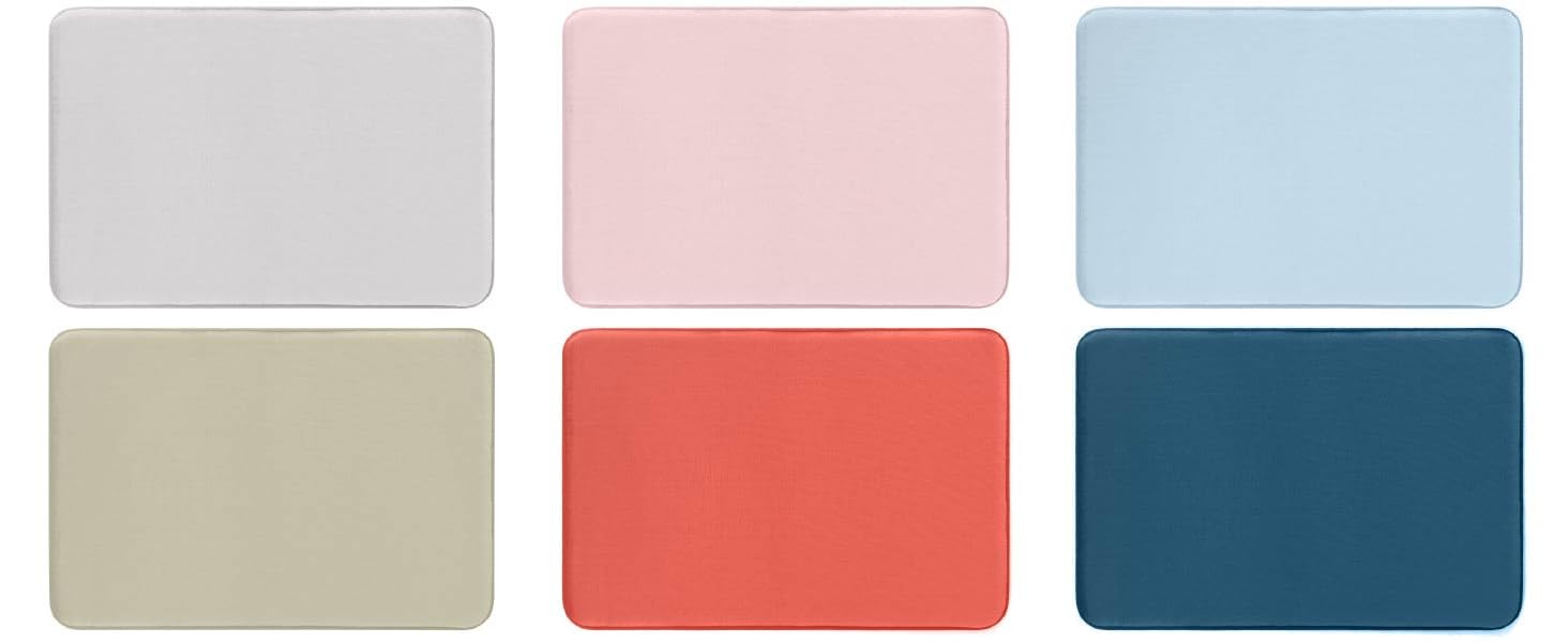 Machine washable memory foam bath mat