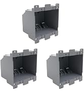 YQSIYU 2-Gang PVC Old Work Electrical Outlet Box,26 Cubic Inch Plastic Junction Box,Old Work Box ...