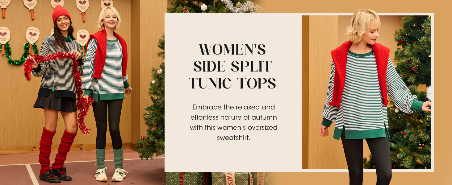 Fisoew Women's Fall Oversized Sweatshirt