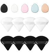 8 facial soft triangle puffs, 5 makeup mini puffs, wet and dry makeup tools, used for powder, min...