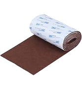 VOCOMO Felt Furniture Pads, Non Slip Self Adhesive Cuttable Felt Strips Brown Heavy Duty Felt Str...