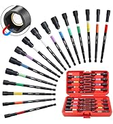 AKM TOOL Nut Driver Set, Color-Coded Magnetic Nut Driver Set, 16 PCS Nut Drivers, 6 Inch, 1/4