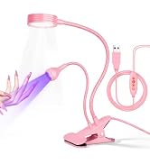 Geisofu UV Nail Lamp with LED Lighting Fixtures, Single Nail Dryer | UV Light for Gel Nails, Flas...
