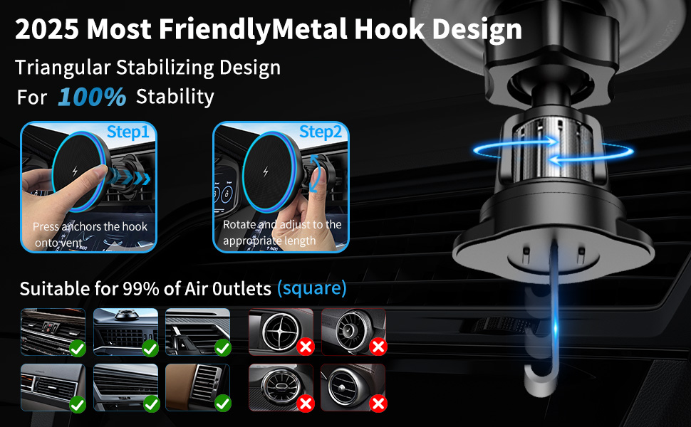 Compatible with Horizontal and Vertical Vents