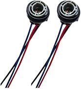 WZP 2PCS 1157 LED Bulb Socket, Waterproof Turn Signal Brake Tail Light Socket for 2057 2357 7528 ...