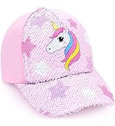 Kids Baseball Hat Unicorn Girls Baseball Cap Toddler Trucker Hat Girls Hats for Kids Ages 4-8