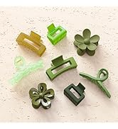 8PCS Hair Clips for Women, Flower Claw Clips for Thick Hair, Non-Slip Hair Accessories with Multi...